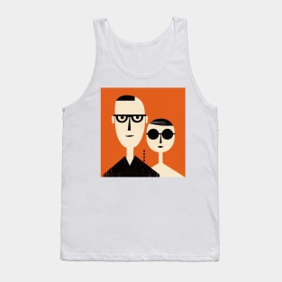 Precision and Style: A Mid-Century Portrait Tank Top